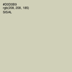 #D0D0B9 - Sisal Color Image