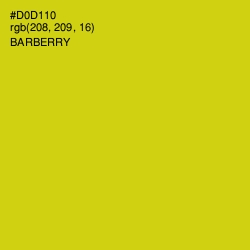 #D0D110 - Barberry Color Image