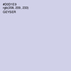 #D0D1E9 - Geyser Color Image
