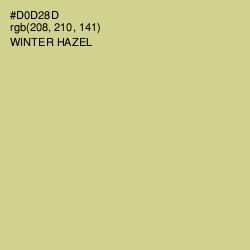 #D0D28D - Winter Hazel Color Image