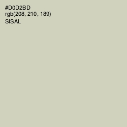 #D0D2BD - Sisal Color Image