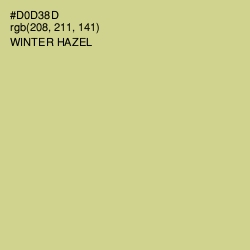 #D0D38D - Winter Hazel Color Image