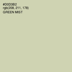 #D0D3B2 - Green Mist Color Image