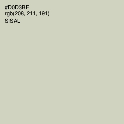 #D0D3BF - Sisal Color Image