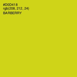 #D0D418 - Barberry Color Image