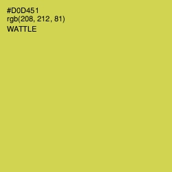 #D0D451 - Wattle Color Image