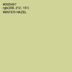 #D0D497 - Winter Hazel Color Image