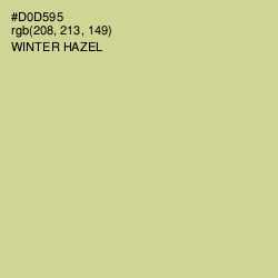 #D0D595 - Winter Hazel Color Image