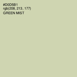 #D0D5B1 - Green Mist Color Image