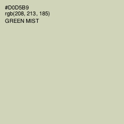 #D0D5B9 - Green Mist Color Image
