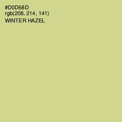 #D0D68D - Winter Hazel Color Image