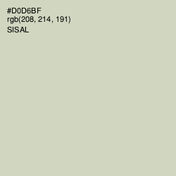 #D0D6BF - Sisal Color Image