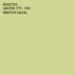 #D0D795 - Winter Hazel Color Image