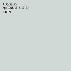 #D0D8D5 - Iron Color Image