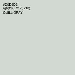 #D0D9D2 - Quill Gray Color Image