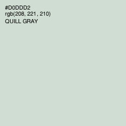 #D0DDD2 - Quill Gray Color Image