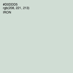 #D0DDD5 - Iron Color Image