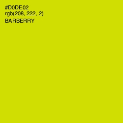 #D0DE02 - Barberry Color Image