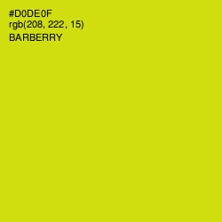 #D0DE0F - Barberry Color Image