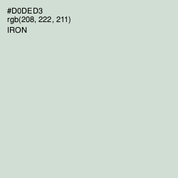 #D0DED3 - Iron Color Image