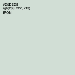 #D0DED5 - Iron Color Image