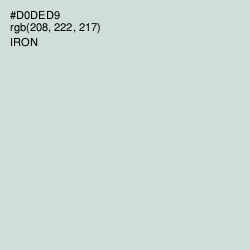 #D0DED9 - Iron Color Image