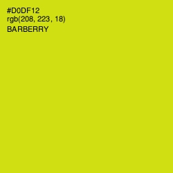 #D0DF12 - Barberry Color Image