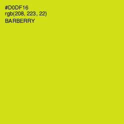 #D0DF16 - Barberry Color Image