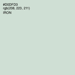 #D0DFD3 - Iron Color Image