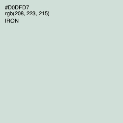 #D0DFD7 - Iron Color Image