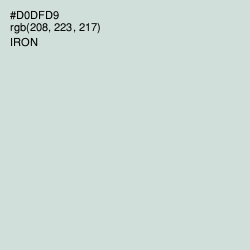 #D0DFD9 - Iron Color Image