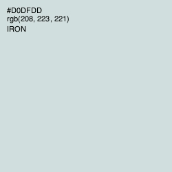 #D0DFDD - Iron Color Image
