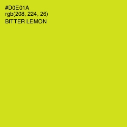 #D0E01A - Bitter Lemon Color Image