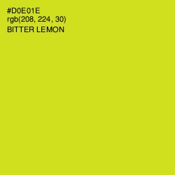 #D0E01E - Bitter Lemon Color Image