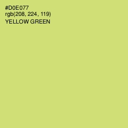 #D0E077 - Yellow Green Color Image