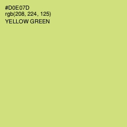 #D0E07D - Yellow Green Color Image