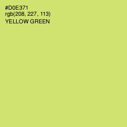 #D0E371 - Yellow Green Color Image