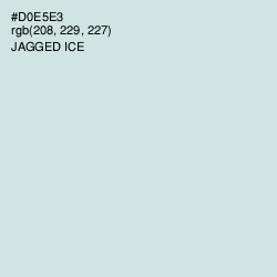 #D0E5E3 - Jagged Ice Color Image
