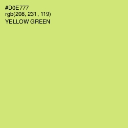 #D0E777 - Yellow Green Color Image