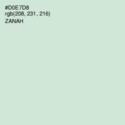#D0E7D8 - Zanah Color Image