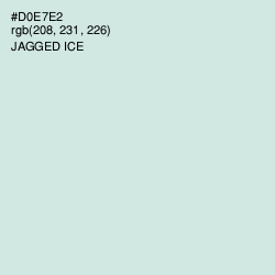 #D0E7E2 - Jagged Ice Color Image