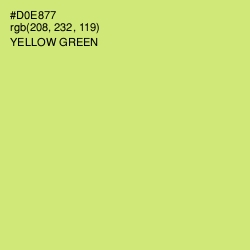 #D0E877 - Yellow Green Color Image