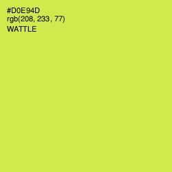 #D0E94D - Wattle Color Image