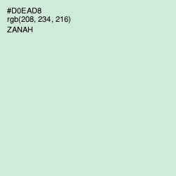 #D0EAD8 - Zanah Color Image