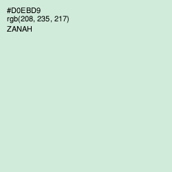 #D0EBD9 - Zanah Color Image