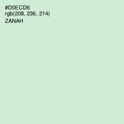 #D0ECD6 - Zanah Color Image