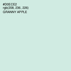 #D0ECE2 - Granny Apple Color Image