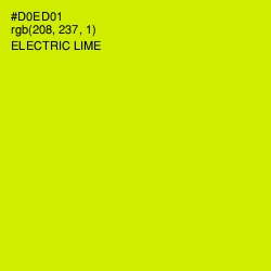 #D0ED01 - Electric Lime Color Image