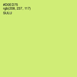 #D0ED75 - Sulu Color Image