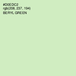 #D0EDC2 - Beryl Green Color Image